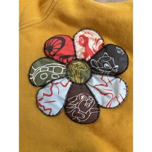 Disney Parks Bambi‎ Hoodie Pullover Women's Hoodie Size small Flower Yellow